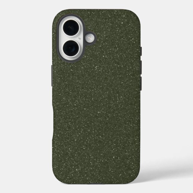 Coque Pour iPhone 16 Speckled Moss Green iPhone 16 Coque - personnalisa (Verso)