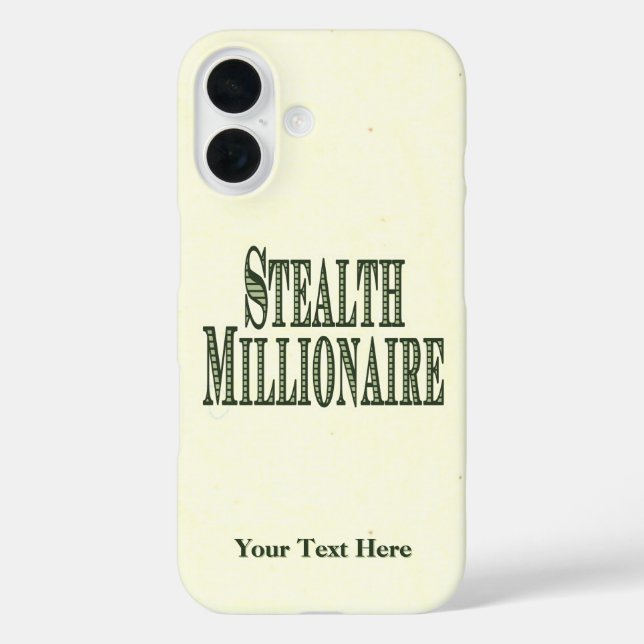 Coque Pour iPhone 16 Stealth Millionaire Coque-Mate coque iphone (Verso)