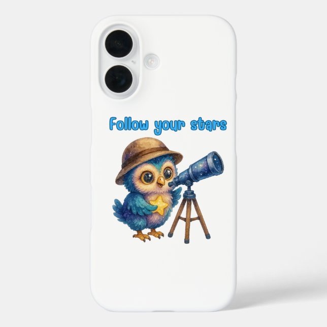Coque Pour iPhone 16 Suivez vos étoiles - Dream Big iPhone 16 Coque (Verso)