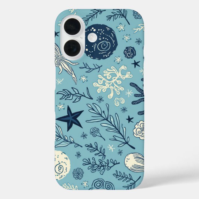 Coque Pour iPhone 16 un coque iphone qui ressemble à l'océan (Verso)