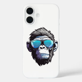 Coque Pour iPhone 16 Un singe cool Iphone 16 coque