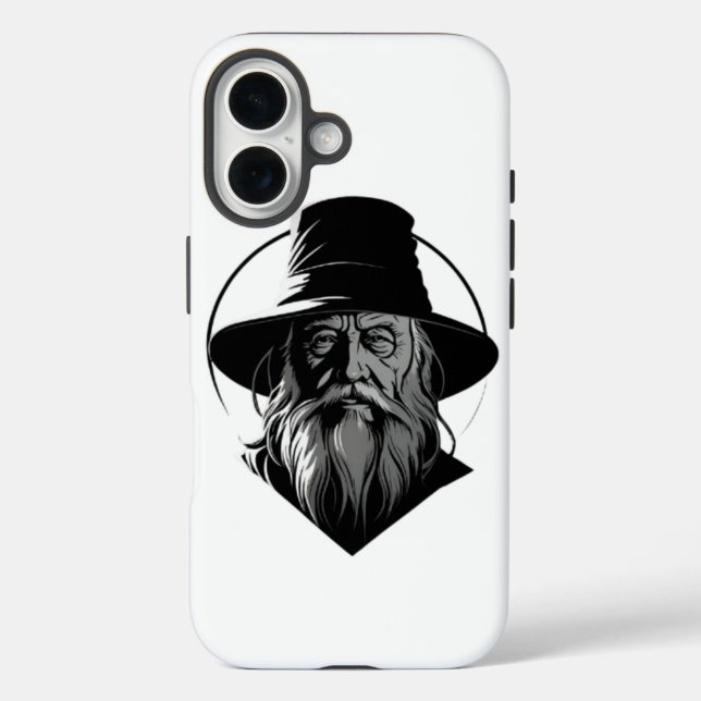 Coque Pour iPhone 16 Vieux homme iphone 16 coque (Verso)