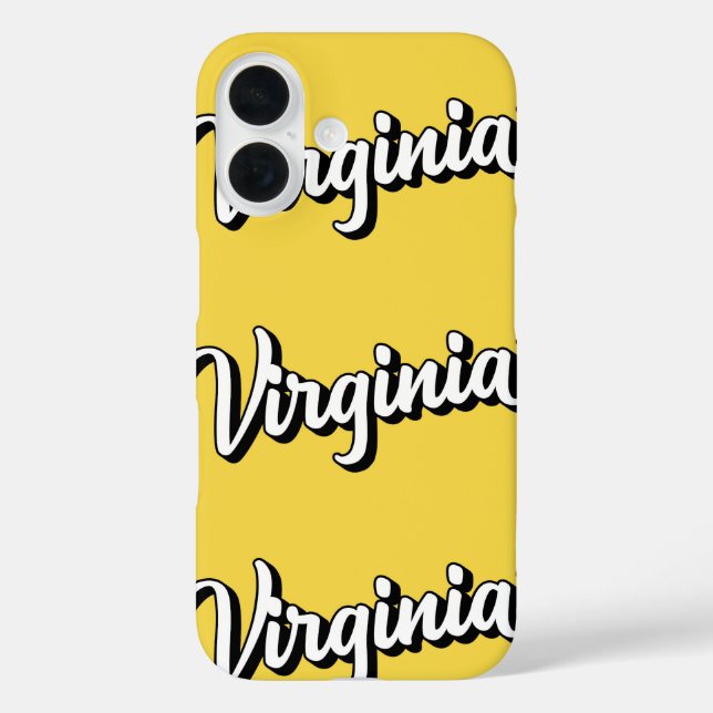 Coque Pour iPhone 16 Virginia Pride iPhone 16 Pro Coque (Verso)