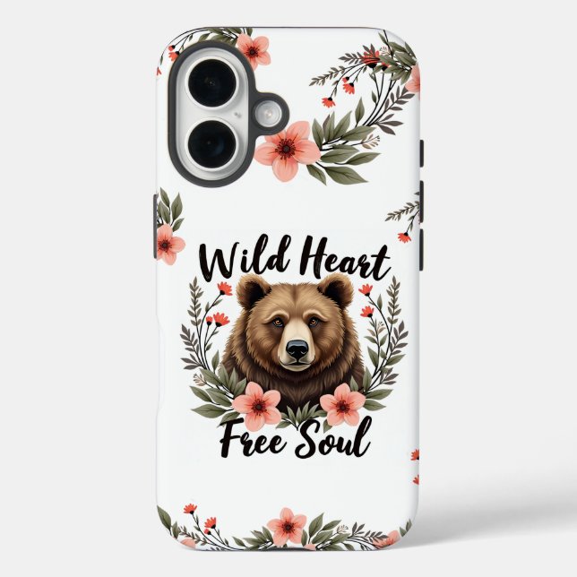 Coque Pour iPhone 16 Wild Heart Free Soul Coque iphone (Verso)