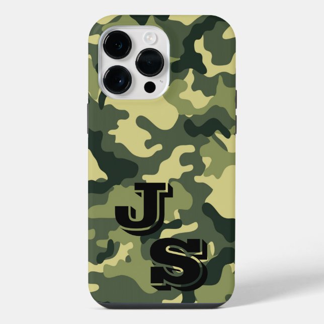 Coque Pour Pour iPhone 14 Pro Max Camouflage vert de l'armée iPhone 14 Pro Max Coque (Verso)