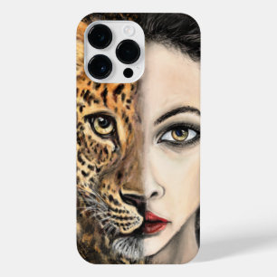 Coque Pour Pour iPhone 14 Pro Max Coque iphone de la fille léopard