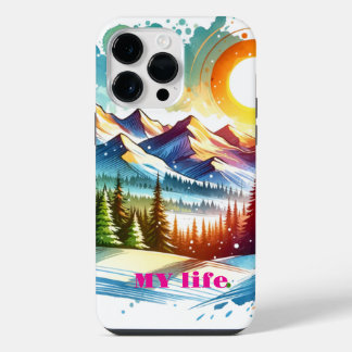 Coque Pour Pour iPhone 14 Pro Max Dreamy Watercolor Sunset, iPhone / coque ipad