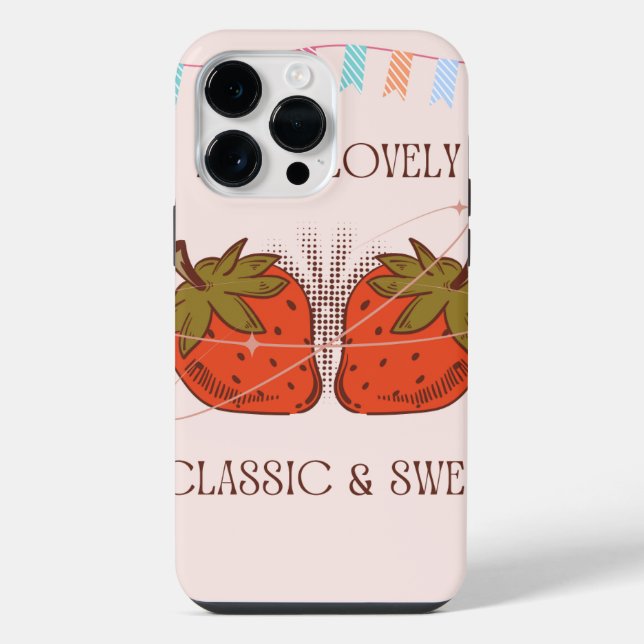 Coque Pour Pour iPhone 14 Pro Max iPhone 14 Pro Max coque - fraises (Verso)