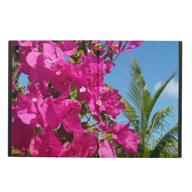 Coque Powis iPad Air 2 Bougainvilliers et palmiers paysage tropical (Extérieur)