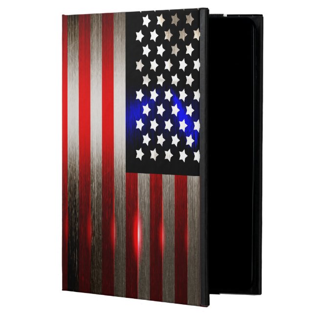 Coque Powis iPad Air 2 Drapeau américain coupé par laser 2 de tranchant (Devant)