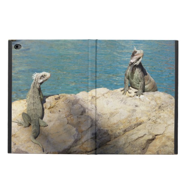 Coque Powis iPad Air 2 Paire de Iguanas Photographie de la faune tropical (Extérieur)