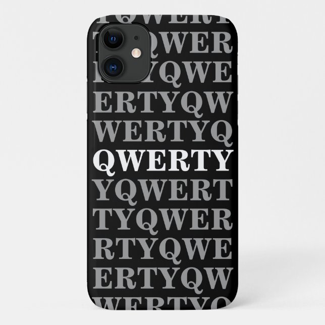 Coque QWERTY iPhone 11 (Dos)