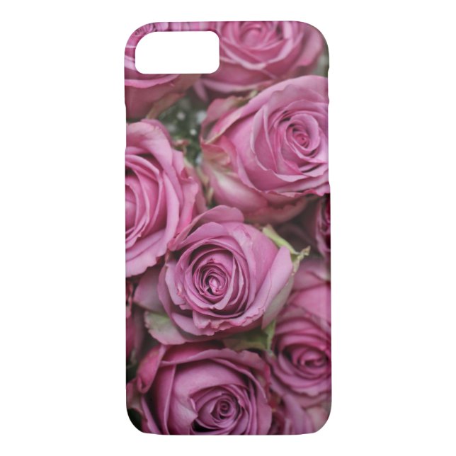 Coque rose Roses iPhone 7 (Dos)