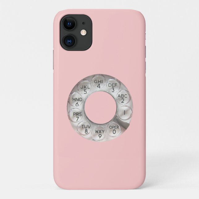 Coque rose Rotary iPhone 11 (Dos)