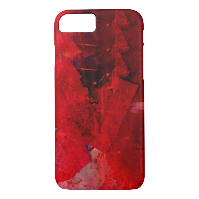 Coque rouge Abstrait iPhone 7 (Dos)