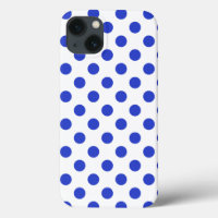 Coque royal bleu pois-Mate coque iphone