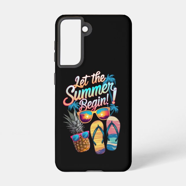 Coque Samsung Galaxy 2025 Laisser L'Été Commencer 2025 Vacances Été (Verso)