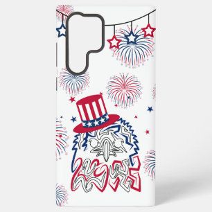 Coque Samsung Galaxy 4 juillet Fête de l'Indépendance American Eagle