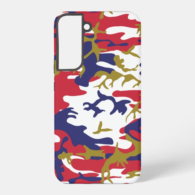 Coque Samsung Galaxy 4 juillet, Jour de l'Indépendance, Or de camouflag (Verso)