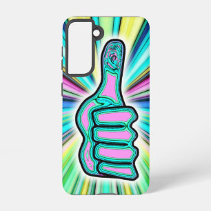 Coque Samsung Galaxy A-Ok psychédélique pouce dessus !