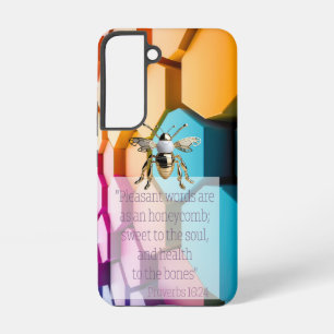 Coque Samsung Galaxy Abeille dorée arc-en-ciel de la religion tendance
