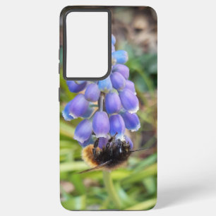 Coque Samsung Galaxy Abeille sur Muscari Armeniacum, Grape Hyacinth