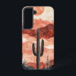 Coque Samsung Galaxy Affaire téléphonique Crimson Mesa<br><div class="desc">Des mesas rouges et des cactus dominent cette scène désertique spectaculaire inspirée par la beauté du sud-ouest américain.</div>