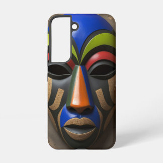 Coque Samsung Galaxy African Tribal Mask Geometric Symbolism