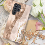 Coque Samsung Galaxy Agate d'ivoire moderne et Parties scintillant d'or<br><div class="desc">Améliorez l'élégance de votre téléphone avec notre exquise "Agate d'ivoire moderne et Parties scintillant d'or Rose Monogramme Samsung Galaxy S22 Ultra Coque". Ce coque sophistiqué est doté d'un mélange captivant de design d'agate de champagne d'ivoire et d'accents de parties scintillant d'or rose pétillants, créant un look luxueux et personnalisé. Protégez...</div>