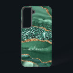 Coque Samsung Galaxy Agate Green Gold Parties scintillant Marbre Votre<br><div class="desc">Agate Green Gold Parties scintillant Geode Marble Nom personnalisé Emerald Sparkle Personnalisé Anniversaire - Anniversaire ou Mariage Don / Fournisseur - Ajouter votre nom - Texte ou Supprimer - Faire votre cadeau spécial - Redimensionner et déplacer ou ajouter du texte / des éléments avec outil de personnalisation. Conception par MIGNED....</div>