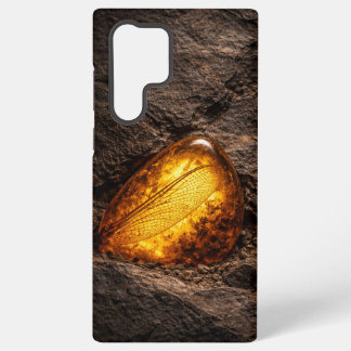 Coque Samsung Galaxy Aile de libellule dans l'ambre