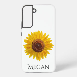 Coque Samsung Galaxy Ajouter Votre Nom Bright Yellow Sunflower Samsung