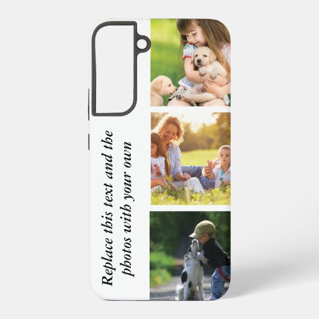 Coque Samsung Galaxy Ajouter votre propre texte et photos (Verso)