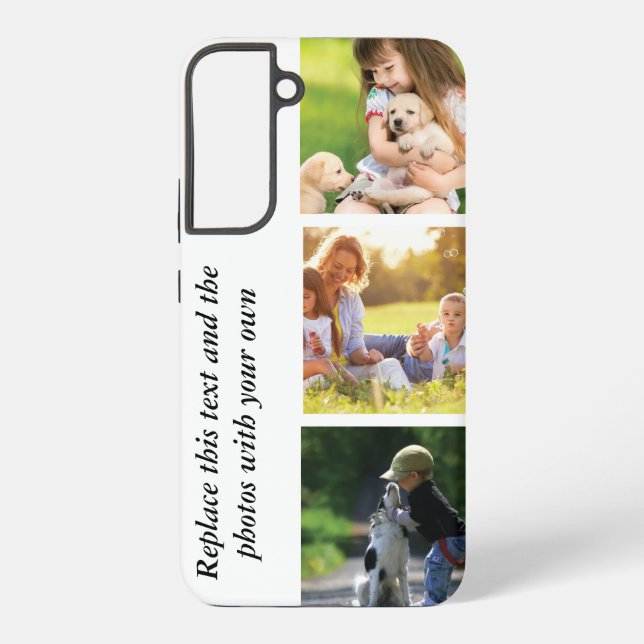 Coque Samsung Galaxy Ajouter votre propre texte et photos (Verso)