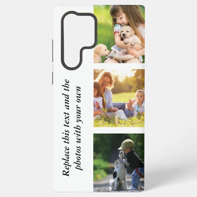Coque Samsung Galaxy Ajouter votre propre texte et photos (Verso)