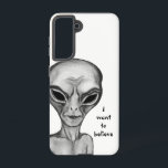 Coque Samsung Galaxy Alien gris, je veux croire<br><div class="desc">Alien gris,  dessin au crayon d'art Imaginaire par Krisi ArtKSZP >>> Plus de produits dans Catégorie Boutique >>> Alien >>>> Alien gris</div>