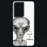 Coque Samsung Galaxy Alien gris, je veux croire<br><div class="desc">Alien gris,  dessin au crayon d'art Imaginaire par Krisi ArtKSZP >>> Plus de produits dans Catégorie Boutique >>> Alien >>>> Alien gris</div>