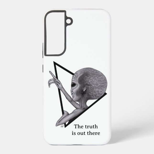 Coque Samsung Galaxy Alien gris, la vérité est là (Verso)
