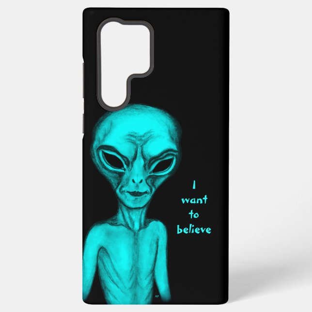 Coque Samsung Galaxy Alien, je veux croire (Verso)