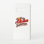 Coque Samsung Galaxy S10 Aloha été<br><div class="desc">Design d'été cool avec la citation "Aloha Summer" avec palmiers et le soleil en arrière - plan. Super tenue pour les prochaines vacances d'été. Bon pour les petits et les grands.</div>