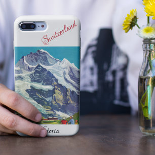 Coque Samsung Galaxy Alpes suisses Voyage Vintage   Peinture de la Jung