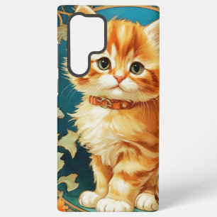 Coque Samsung Galaxy Alphonse Mucha Art Nouveau Chat