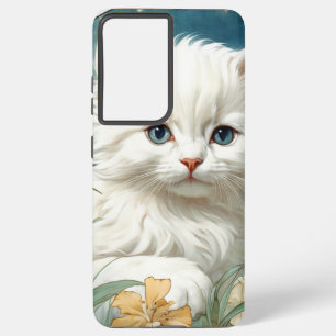 Coque Samsung Galaxy Alphonse Mucha Art Nouveau Kitten