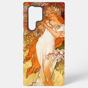 Coque Samsung Galaxy Alphonse Mucha Printemps Art Nouveau