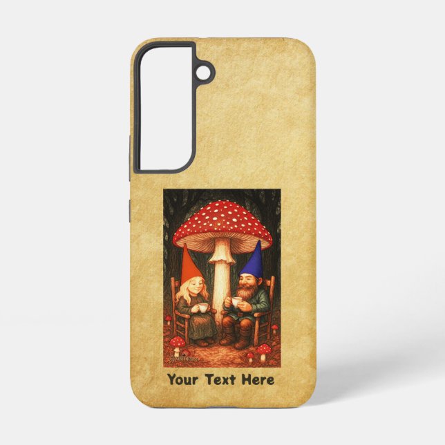 Coque Samsung Galaxy Amanite et Gnomes (Verso)