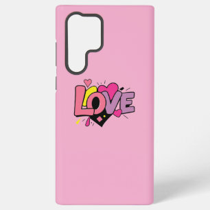 Coque Samsung Galaxy Amour Art à l'aquarelle moderne Saint-Valentin