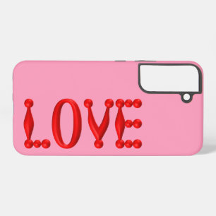 Coque Samsung Galaxy Amour Rouge Gonflé