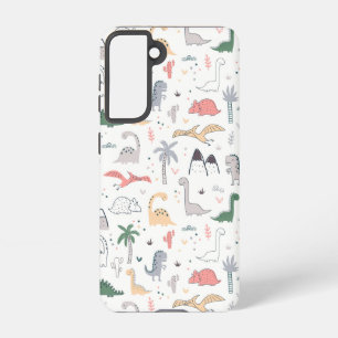 Coque Samsung Galaxy Amusant Pastel Dinosaur Motif de scène