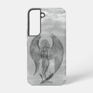Coque Samsung Galaxy Ange dans le style de tatouage