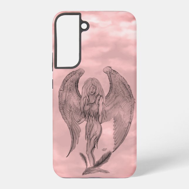 Coque Samsung Galaxy Angel en style tatouage (Verso)